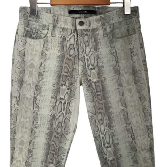 JOE’S “HIGH WATER” SNAKESKIN PRINT ANKLE CROPPED SKINNY JEANS SIZE 27 NWOT - Picture 3 of 8